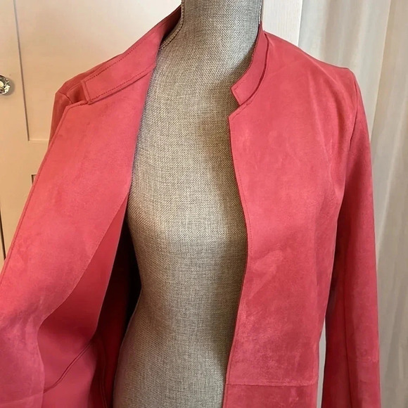 H&M NWOT Faux Suede Jacket Tie Belt Limited Edition, Size 10 - Picture 4 of 11